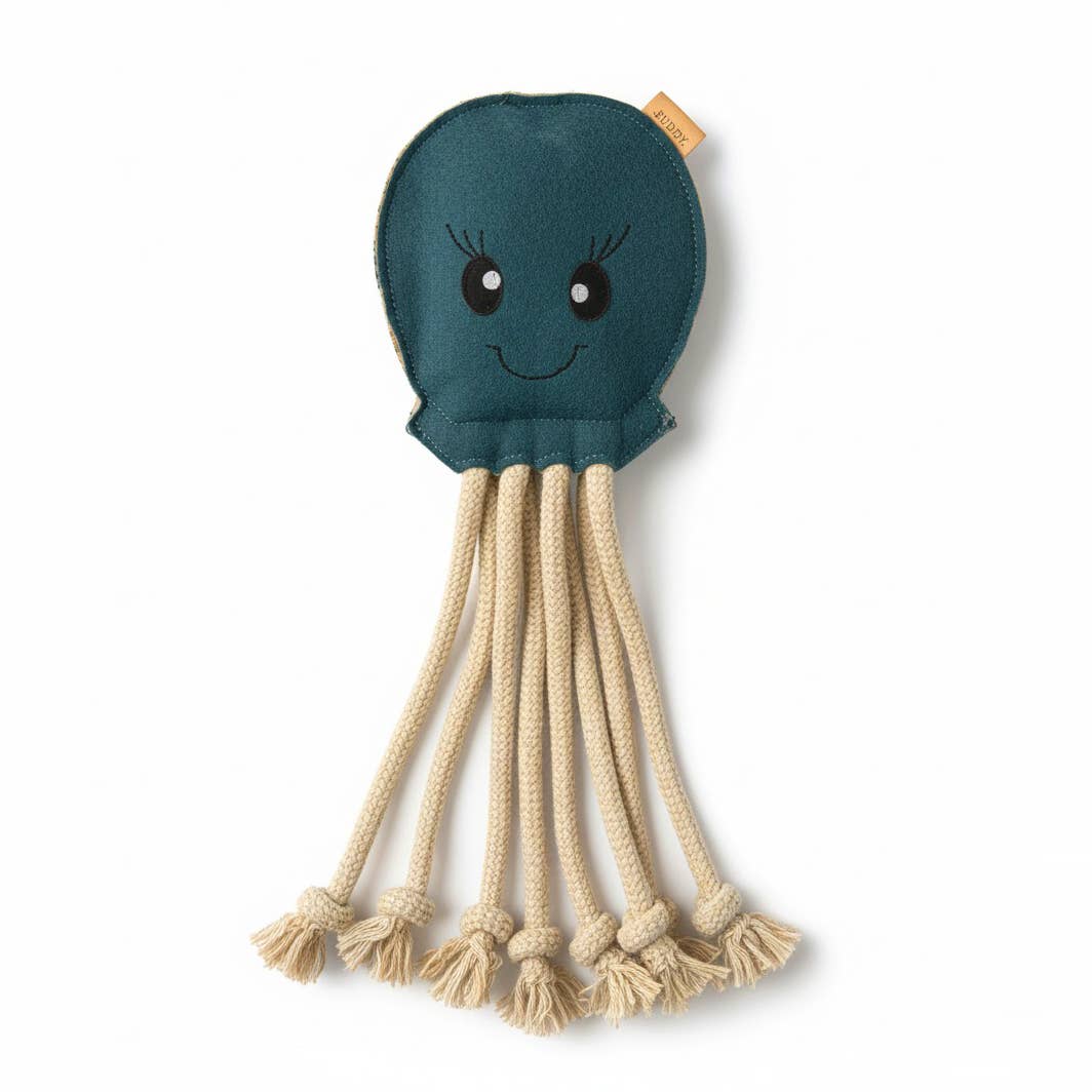 BUDDY. Hundespielzeug aus Leder "Krake"